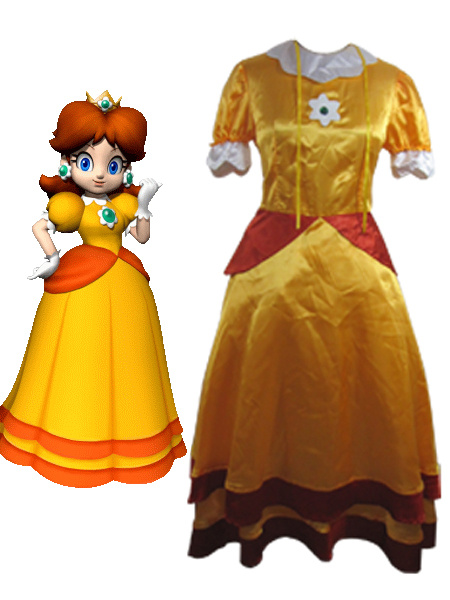 Milanoo Halloween Traje de Princesa Daisy para cosplay de 