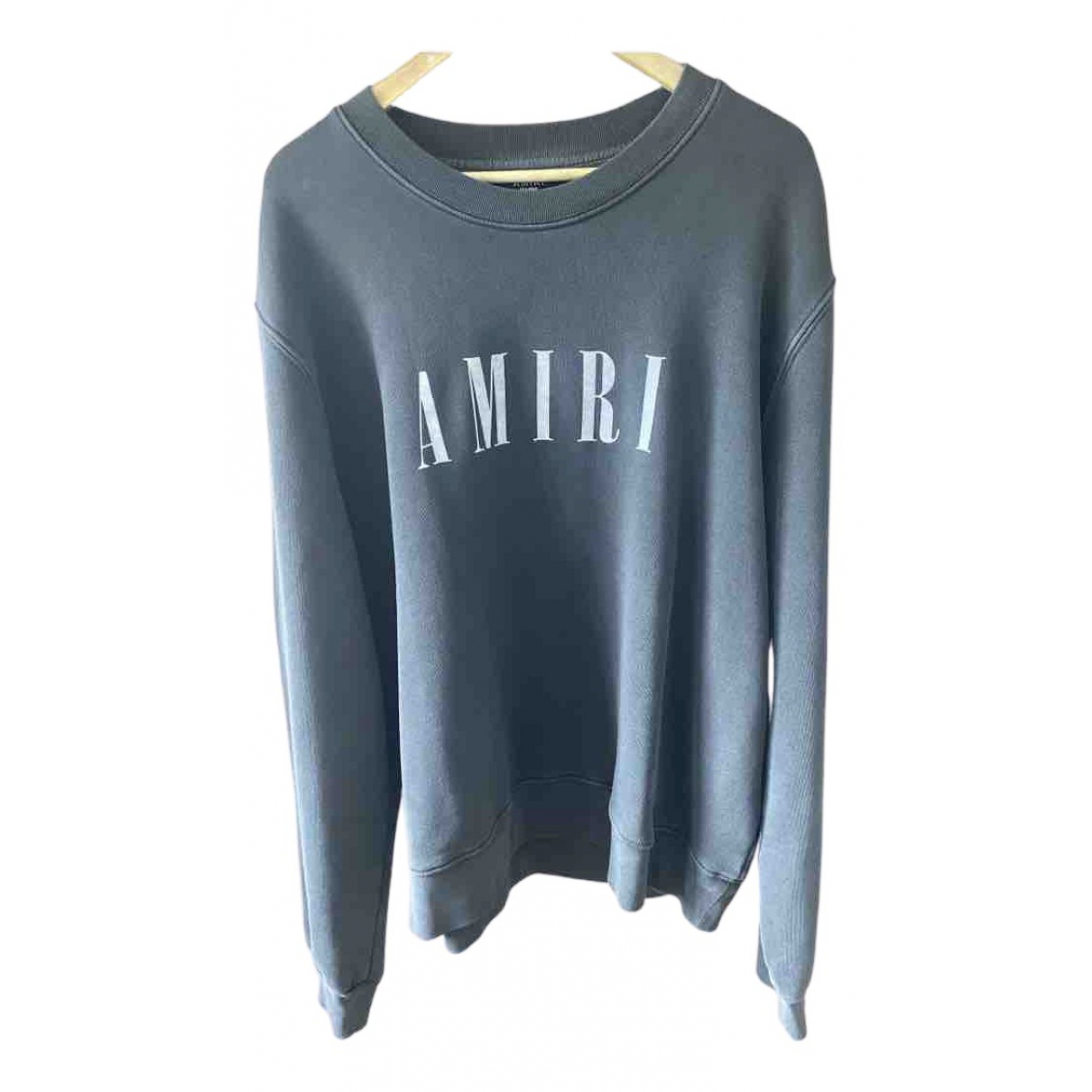 Sweat Droit Signature Coton Amiri En Noir Pour V tements 42 OFF